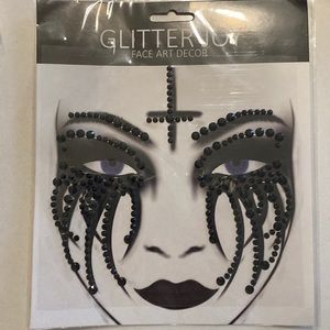 Glitter joy face art decor, gems, face jewels, Halloween